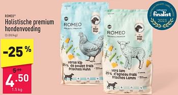 Promotions Holistische premium hondenvoeding - Romeo - Valide de 11/05/2024 à 17/05/2024 chez Aldi