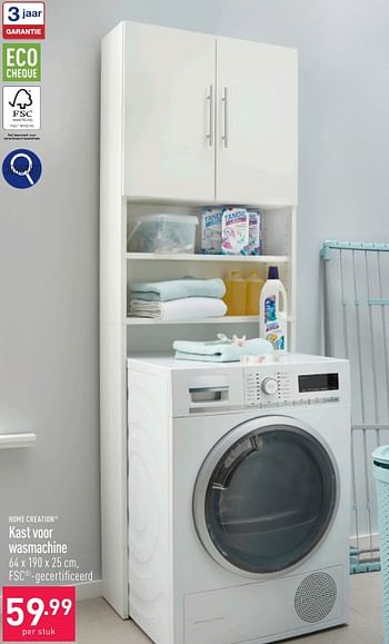 Promotions Kast voor wasmachine - HOME CREATION - Valide de 11/05/2024 à 12/05/2024 chez Aldi