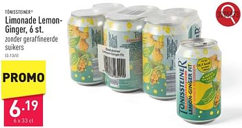 Promotions Limonade lemonginger - Tonissteiner - Valide de 10/05/2024 à 12/05/2024 chez Aldi