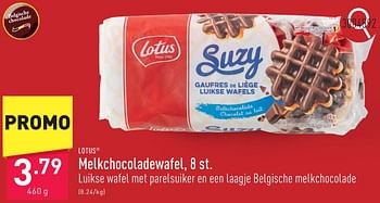 Promotions Melkchocoladewafel - Lotus Bakeries - Valide de 10/05/2024 à 12/05/2024 chez Aldi