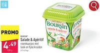 Promoties Salade + apéritif - Boursin - Geldig van 10/05/2024 tot 12/05/2024 bij Aldi