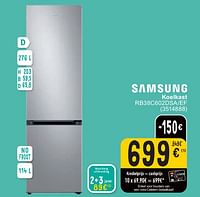 Promoties Samsung koelkast rb38c602dsa-ef - Samsung - Geldig van 30/04/2024 tot 13/05/2024 bij Cora