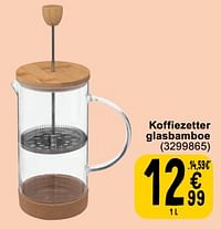 Koffiezetter glasbamboe-Huismerk - Cora