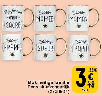 Promoties Mok heilige familie - Huismerk - Cora - Geldig van 30/04/2024 tot 13/05/2024 bij Cora