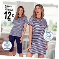 Pyjama met kuitbroek-Huismerk - Cora