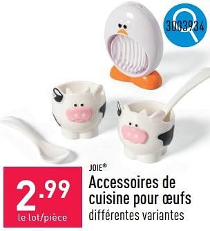 Promoties Accessoires de cuisine pour oeufs - Joie - Geldig van 06/05/2024 tot 12/05/2024 bij Aldi