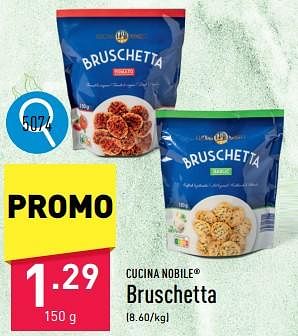 Promoties Bruschetta - Cucina Nobile - Geldig van 06/05/2024 tot 12/05/2024 bij Aldi