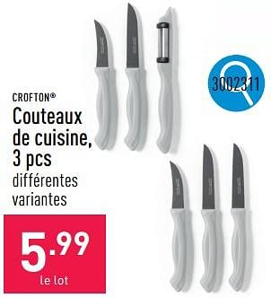 Promoties Couteaux de cuisine - Crofton - Geldig van 06/05/2024 tot 12/05/2024 bij Aldi
