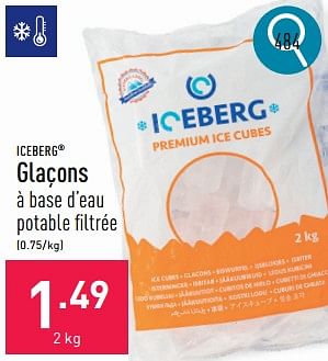 Promotions Glaçons - Iceberg - Valide de 06/05/2024 à 12/05/2024 chez Aldi