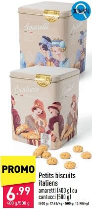Promotions Petits biscuits italiens - Produit maison - Aldi - Valide de 06/05/2024 à 12/05/2024 chez Aldi