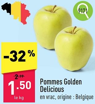 Promoties Pommes golden delicious - Huismerk - Aldi - Geldig van 06/05/2024 tot 12/05/2024 bij Aldi