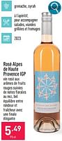 Promotions Rosé alpes de haute provence igp - Vins rosé - Valide de 06/05/2024 à 12/05/2024 chez Aldi