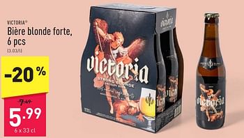 Promoties Bière blonde forte - Victoria - Geldig van 06/05/2024 tot 12/05/2024 bij Aldi