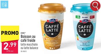 Promoties Boisson au café froide - Emmi - Geldig van 06/05/2024 tot 12/05/2024 bij Aldi