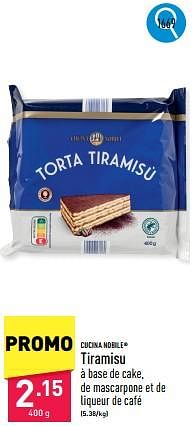 Promoties Tiramisu - Cucina Nobile - Geldig van 06/05/2024 tot 12/05/2024 bij Aldi