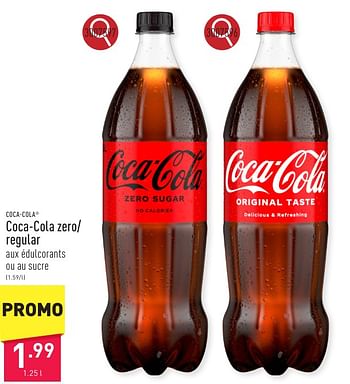 Promoties Coca-cola zero- regular - Coca Cola - Geldig van 06/05/2024 tot 12/05/2024 bij Aldi
