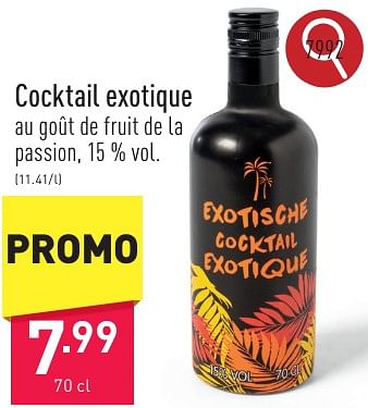 Promoties Cocktail exotique - Huismerk - Aldi - Geldig van 06/05/2024 tot 12/05/2024 bij Aldi