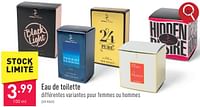 Promotions Eau de toilette - Produit maison - Aldi - Valide de 06/05/2024 à 12/05/2024 chez Aldi