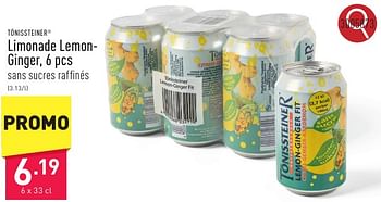 Promotions Limonade lemonginger - Tonissteiner - Valide de 06/05/2024 à 12/05/2024 chez Aldi