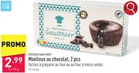 Promotions Moelleux au chocolat - Patissier Gaulthier - Valide de 06/05/2024 à 12/05/2024 chez Aldi