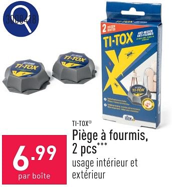 Promoties Piège à fourmis - Ti-Tox - Geldig van 06/05/2024 tot 12/05/2024 bij Aldi