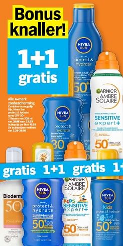 Promoties Nivea sun protect + hydrate spray spf 50+ - Nivea - Geldig van 29/04/2024 tot 05/05/2024 bij Albert Heijn