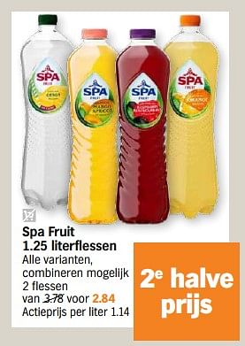 Promotions Spa fruit - Spa - Valide de 29/04/2024 à 05/05/2024 chez Albert Heijn