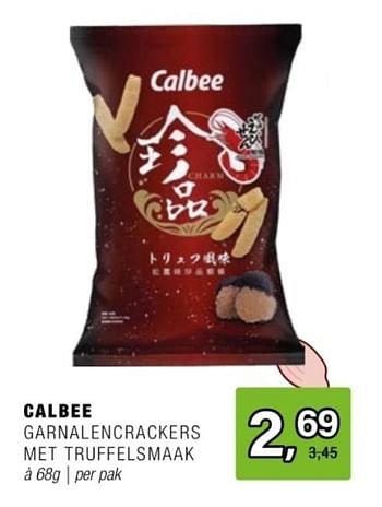 Promoties Calbee garnalencrackers met truffelsmaak - Calbee - Geldig van 24/04/2024 tot 14/05/2024 bij Amazing Oriental