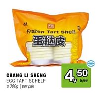Chang li sheng egg tart schelp-Chang Li Sheng