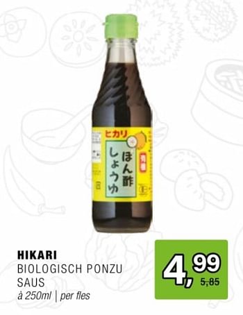 Promotions Hikari biologisch ponzu saus - Hikari - Valide de 24/04/2024 à 14/05/2024 chez Amazing Oriental