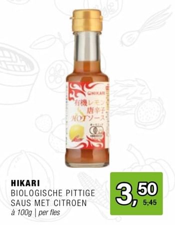 Promoties Hikari biologische pittige saus met citroen - Hikari - Geldig van 24/04/2024 tot 14/05/2024 bij Amazing Oriental