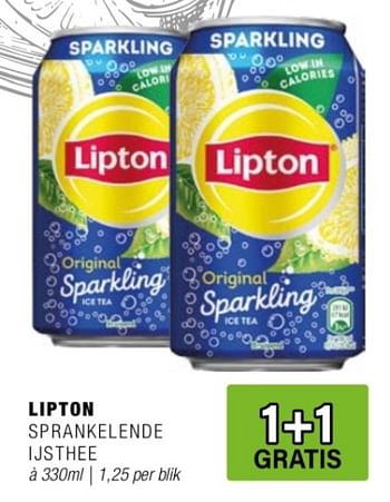 Promoties Lipton sprankelende ijsthee - Lipton - Geldig van 24/04/2024 tot 14/05/2024 bij Amazing Oriental