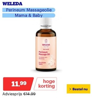 Promoties Weleda perineum massageolie - Weleda - Geldig van 29/04/2024 tot 05/05/2024 bij Bol.com
