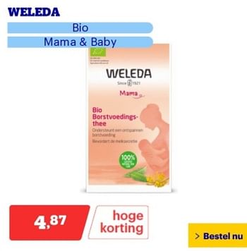 Promotions Weleda bio - Weleda - Valide de 29/04/2024 à 05/05/2024 chez Bol.com
