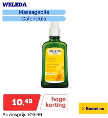 Promoties Weleda massageolie - Weleda - Geldig van 29/04/2024 tot 05/05/2024 bij Bol.com