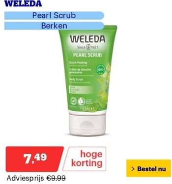 Promotions Weleda pearl scrub - Weleda - Valide de 29/04/2024 à 05/05/2024 chez Bol.com