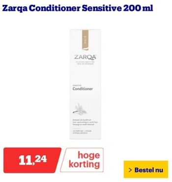 Promoties Zarqa conditioner sensitive - Zarqa - Geldig van 29/04/2024 tot 05/05/2024 bij Bol.com