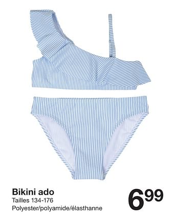 Promotions Bikini ado - Produit maison - Zeeman  - Valide de 27/04/2024 à 03/05/2024 chez Zeeman