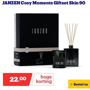 Promoties Janzen cosy moments giftset skin 90 - Huismerk - Bol.com - Geldig van 29/04/2024 tot 05/05/2024 bij Bol.com