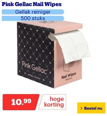 Promotions Pink gellac nail wipes - Pink Gellac - Valide de 29/04/2024 à 05/05/2024 chez Bol.com