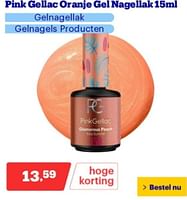 Promoties Pink gellac oranje gel nagellak - Pink Gellac - Geldig van 29/04/2024 tot 05/05/2024 bij Bol.com
