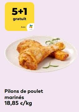 Promoties Pilons de poulet marinés - Huismerk - Bioplanet - Geldig van 24/04/2024 tot 21/05/2024 bij Bioplanet