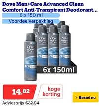 Dove men+care advanced clean comfort anti transpirant deodorant-Dove