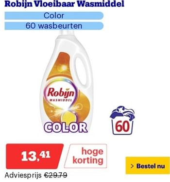 Promoties Robijn vioeibaar wasmiddel - Robijn - Geldig van 29/04/2024 tot 05/05/2024 bij Bol.com