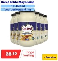 Promoties Calvé echte mayonaise - Calve - Geldig van 29/04/2024 tot 05/05/2024 bij Bol.com