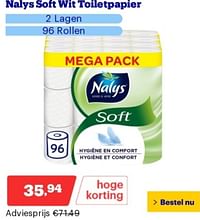 Nalys soft wit toiletpapier-Nalys