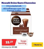 Promoties Nescafé dolce gusto chococino - Nescafe - Geldig van 29/04/2024 tot 05/05/2024 bij Bol.com