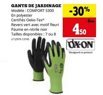 Promoties Gants de jardinage comfort 5300 - Ox-on - Geldig van 29/04/2024 tot 02/06/2024 bij Dema