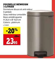 Promotions Poubelle newicon - Brabantia - Valide de 29/04/2024 à 02/06/2024 chez Dema
