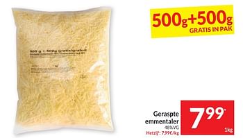 Promotions Geraspte emmentaler - Produit maison - Intermarche - Valide de 30/04/2024 à 05/05/2024 chez Intermarche